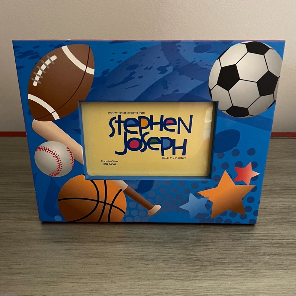 Stephen Joseph Sports 4x6 Photo Picture Frame NWT